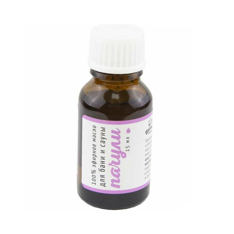 Масло эфирное Банная линия Пачули 11-502, для бани и сауны, для ароматерапии, объем 15 мл