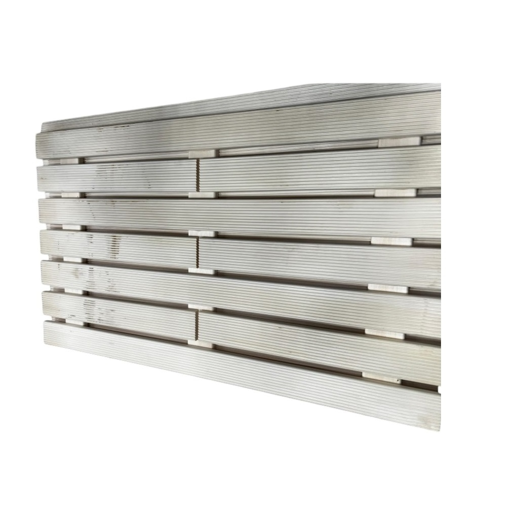 Решетка для пола с рифленой поверхностью, деревянная, цвет натуральный, 600х1000 мм