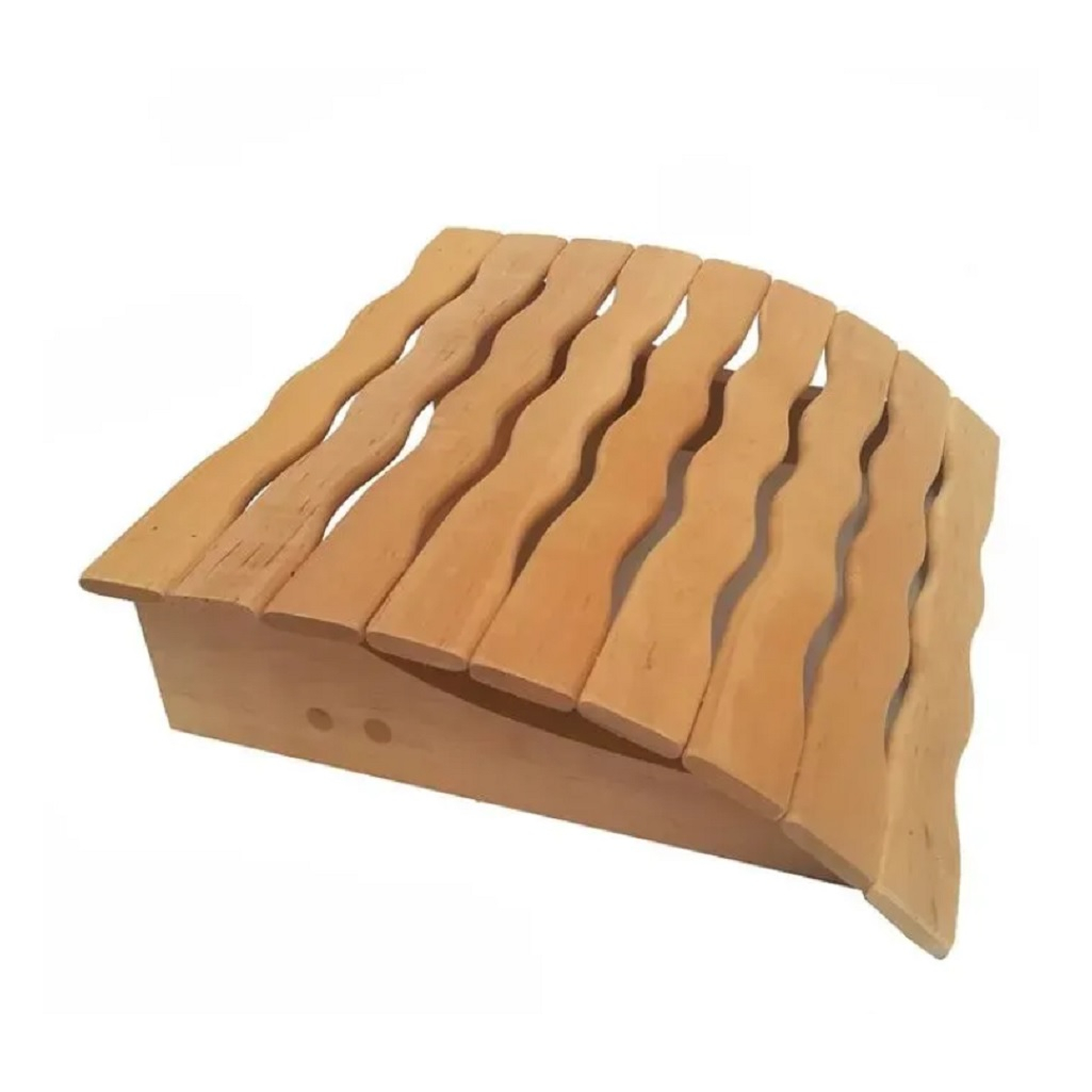 Подголовник Волна пружинный, анатомический, ольха для бани и сауны