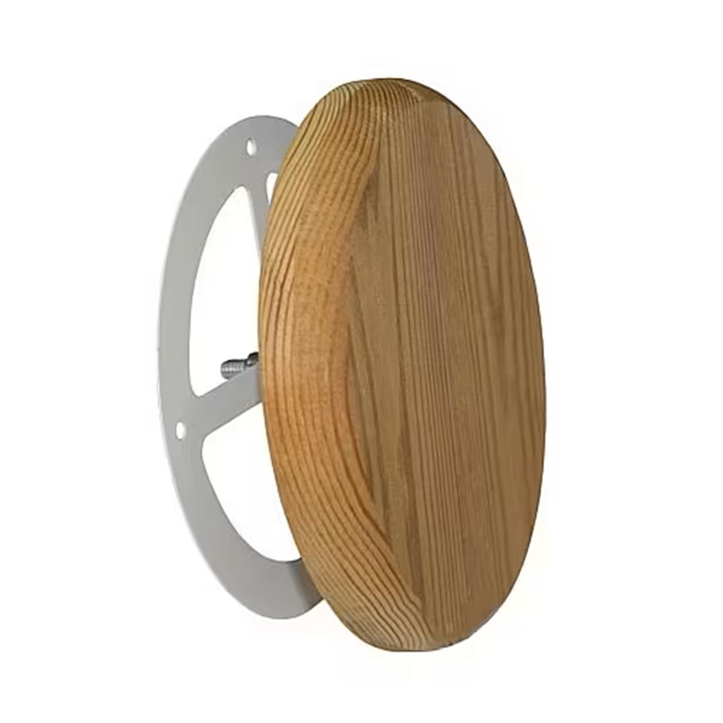 Клапан вентиляционный тарельчатый для бани и сауны, d-100 мм, лиственница