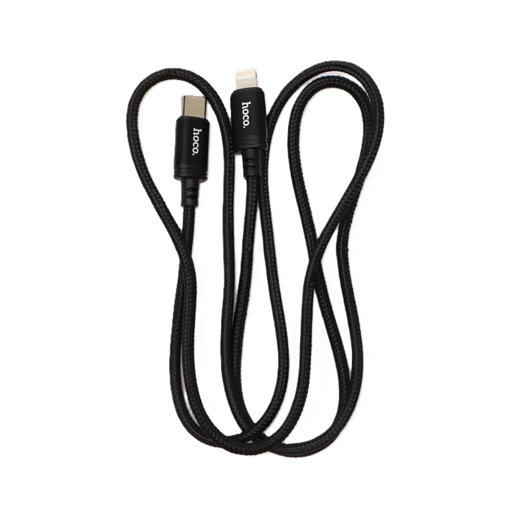 Кабель Hoco X89, Lightning-Type-C, 2.4 А, нейлон, цвет черный, 1 м