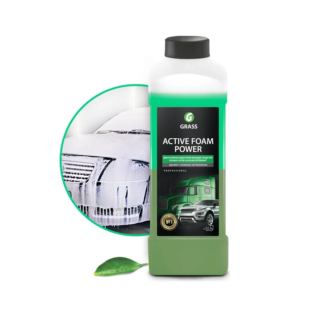 Пена активная Grass Active Foam Power 113140, для бесконтактной мойки, щелочное моющее средство, 1 л
