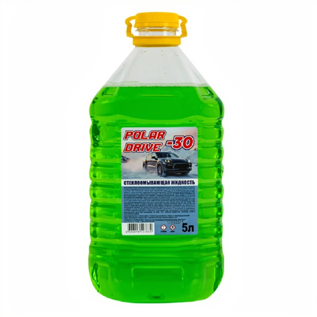 Жидкость стеклоомывающая Polar Drive -30°С, без метанола и запаха, объем 5 л