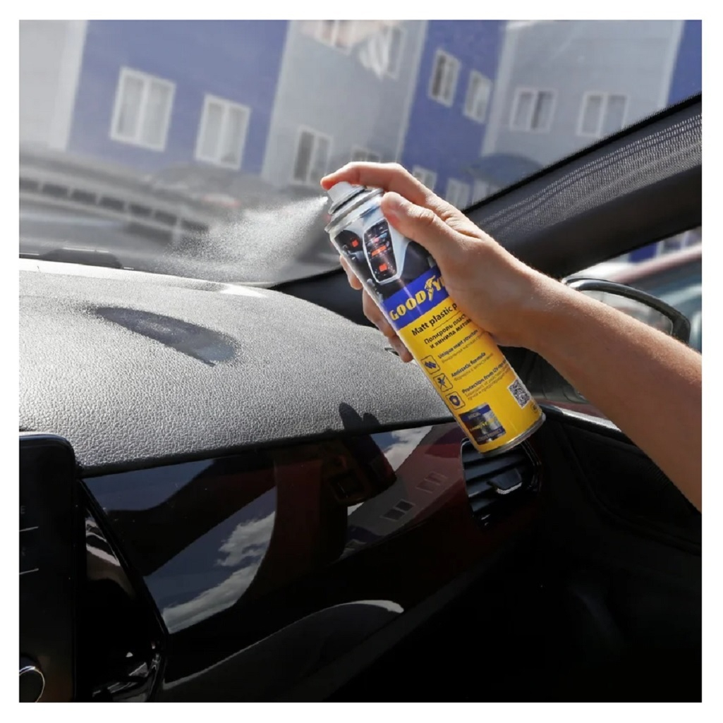 Полироль для пластика Goodyear Виноград Grape GY000794, матовый, аэрозоль, 400 мл