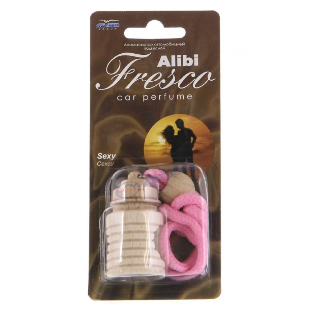 Ароматизатор-флакон Azard Alibi Секси Car parfume FS-19, подвесной, жидкостный