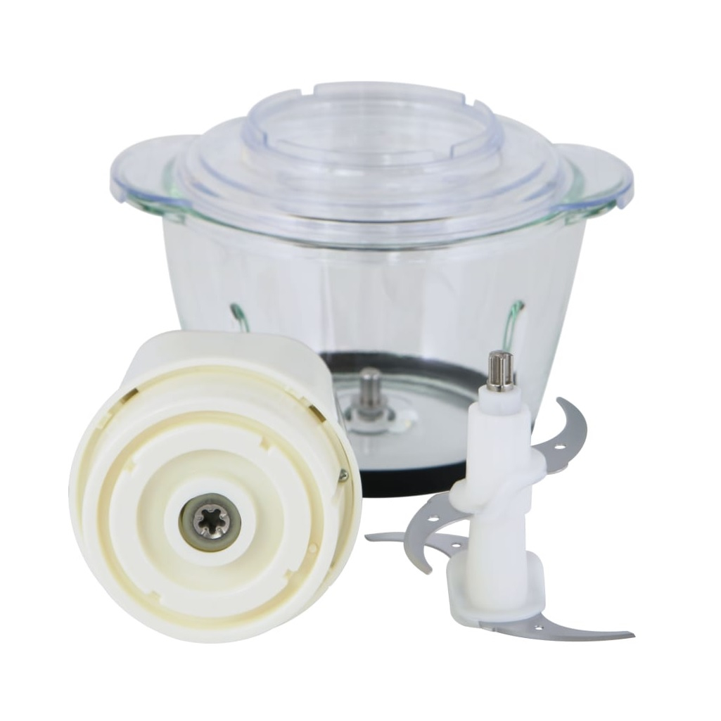 Измельчитель Willmark WMC-5288, 2001445, стеклянная чаща 1.2 л, двойные лезвия, корпус из пластика, кремовый