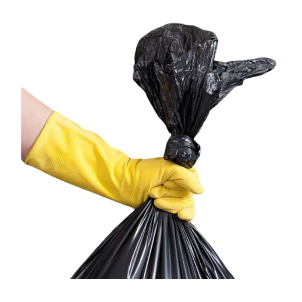 Мешки для мусора York Professional Строительные Экстрапрочные 090070, 60 мкм, 240 л, 85х130 см, черные, в рулоне 10 штук