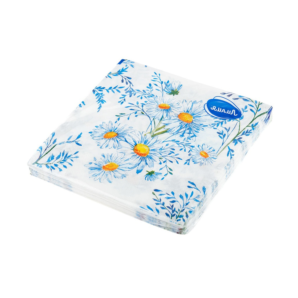 Салфетки бумажные Лилия Прелесть 2-х слойные, 33х33 см, 20 шт