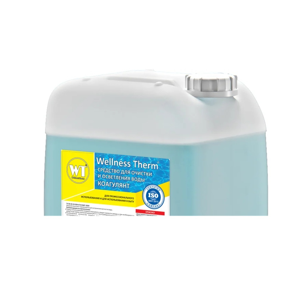Средство Коагулянт Wellness Therm для очистки и осветления воды, 5 л