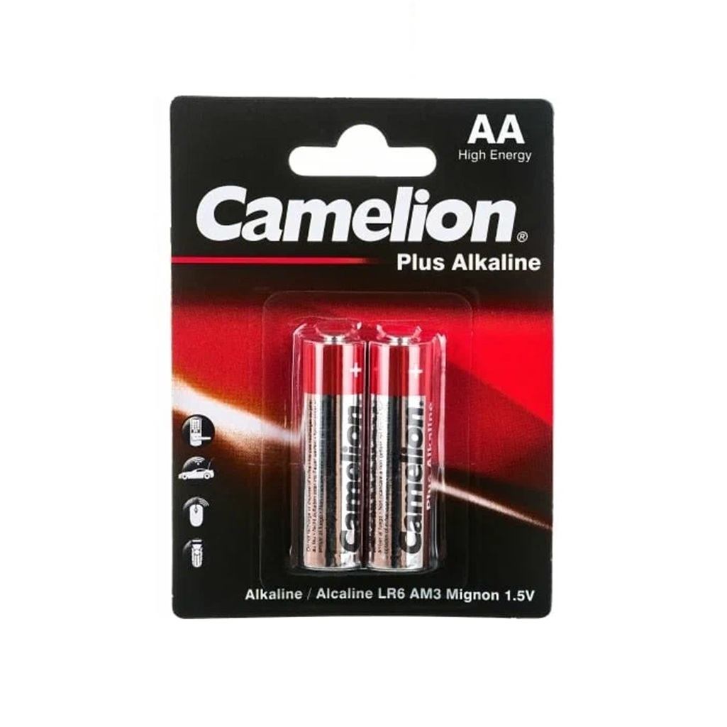 Элемент питания Camelion LR 6 Plus Alkaline BL-2 АА алкалиновый, 2 шт, блистер