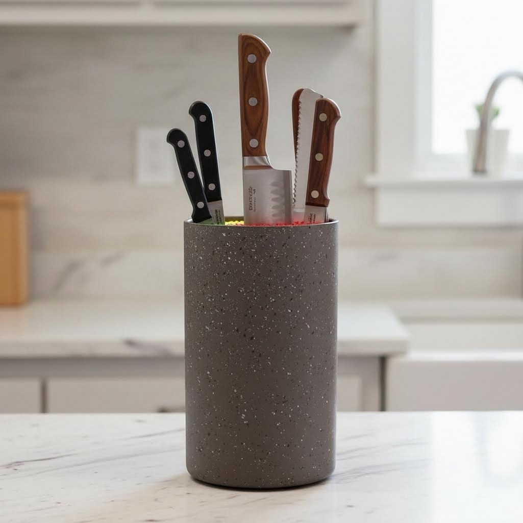 Подставка для ножей Sunhome, с наполнителем, 11х11х22 см