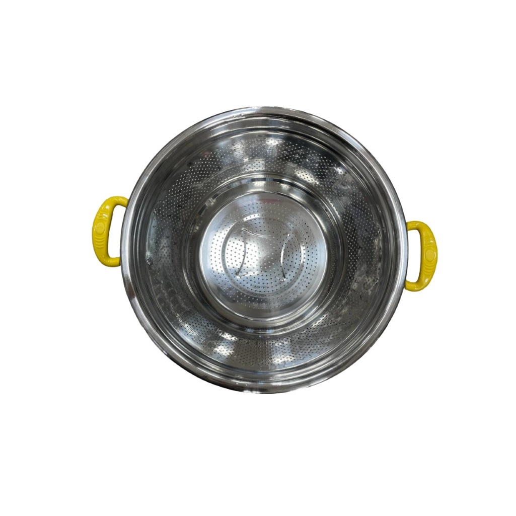 Миска-сито, нержавеющая сталь, ручки с пластиковым покрытием, диаметр 340 мм