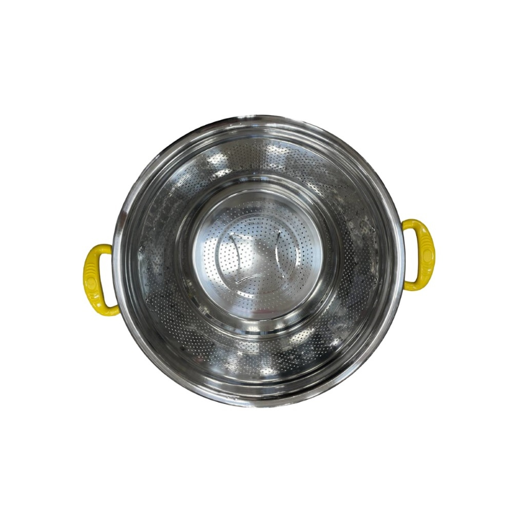 Миска-сито, нержавеющая сталь, ручки с пластиковым покрытием, диаметр 340 мм