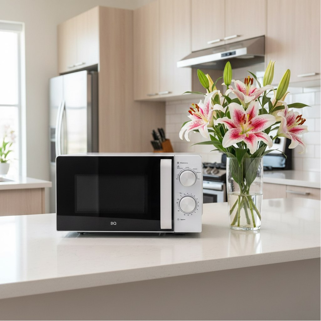 Печь микроволновая BQ MWO-20004SM/W, 20 л, 700 Вт, механическое управление, белая