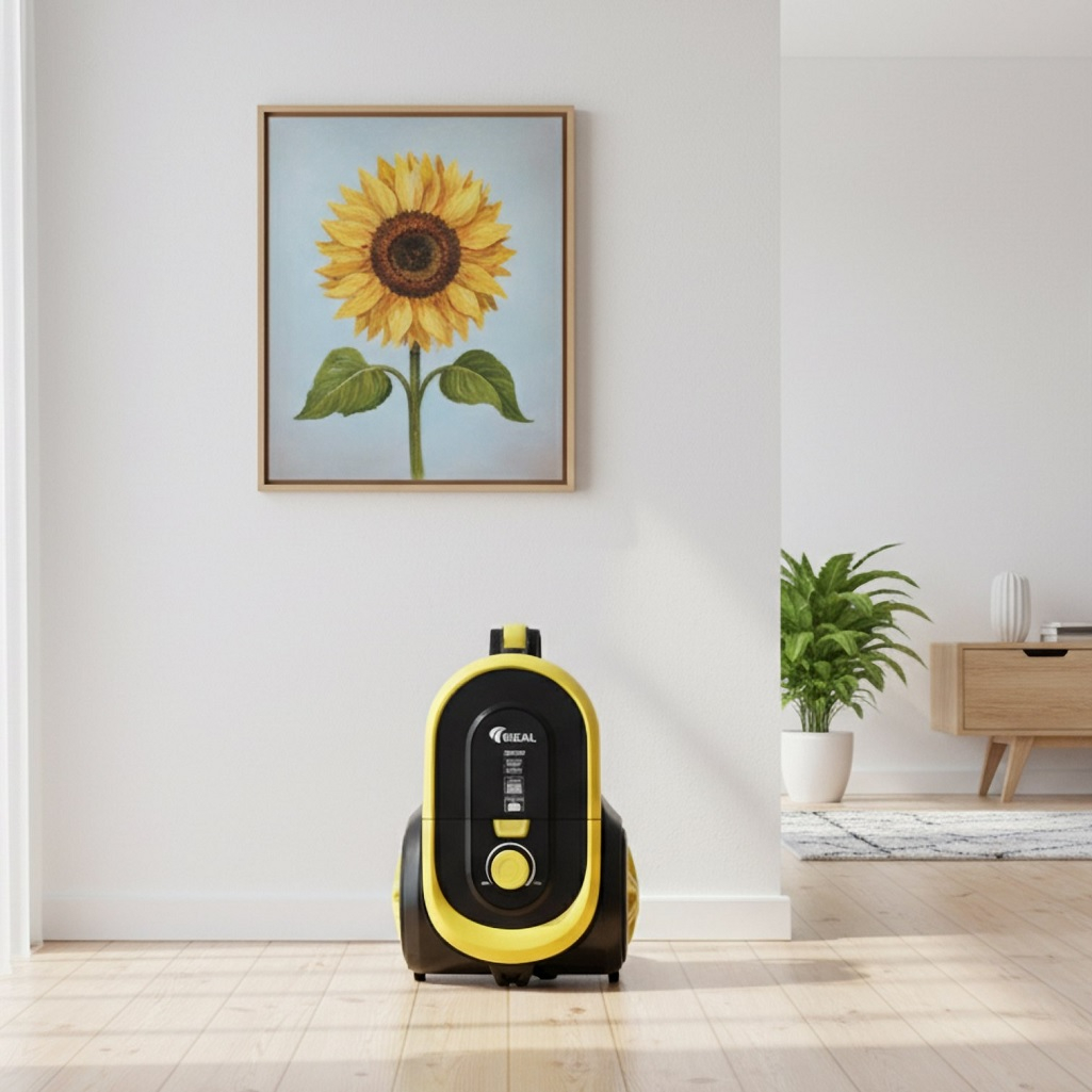 Пылесос Ideal МП-2000, УТ-00002833, с контейнером, желтый, 2200 Вт