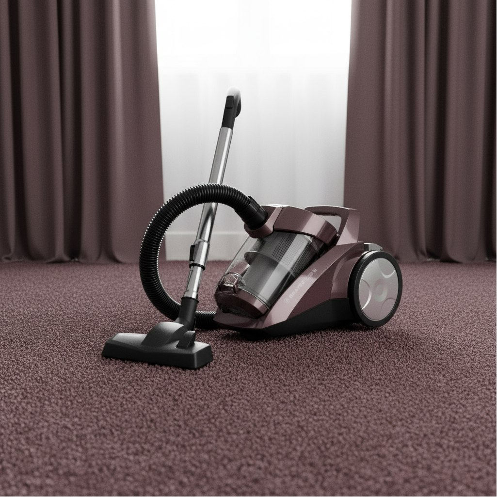 Пылесос циклонного типа Brayer BR4205, сиреневый, 4 л, всасывание 420 Вт, общая мощность 2200 Вт