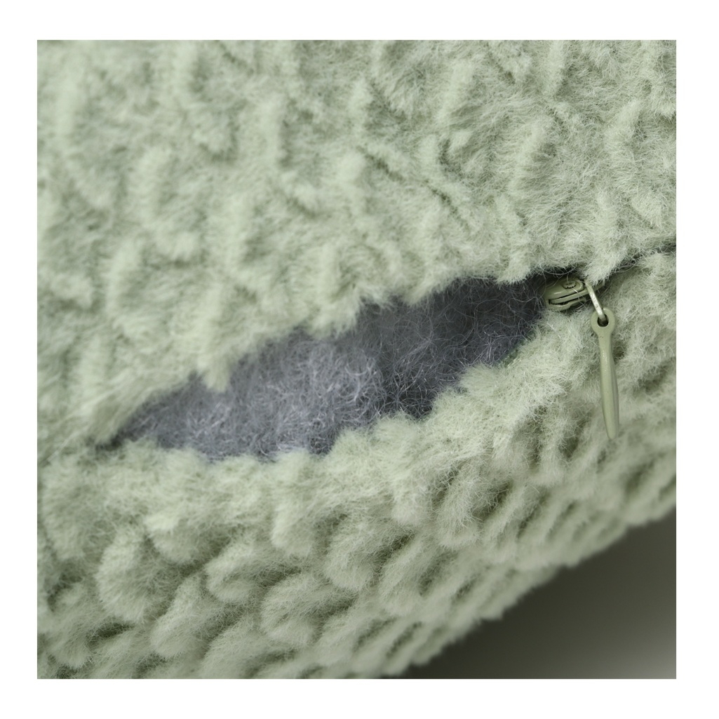 Подушка декоративная Этель Квадрат 10766742, велсофт, синтепон, зеленый, 40х40 см