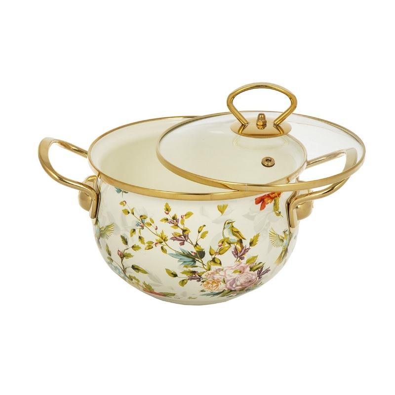 Кастрюля эмалированная Daniks Elisa Y4-8959 2,5 л