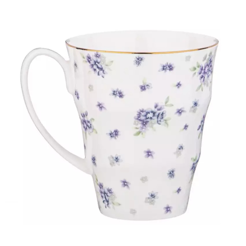 Кружка Lefard Sonnet In Blue 760-767, фарфор, белый, объем 350 мл