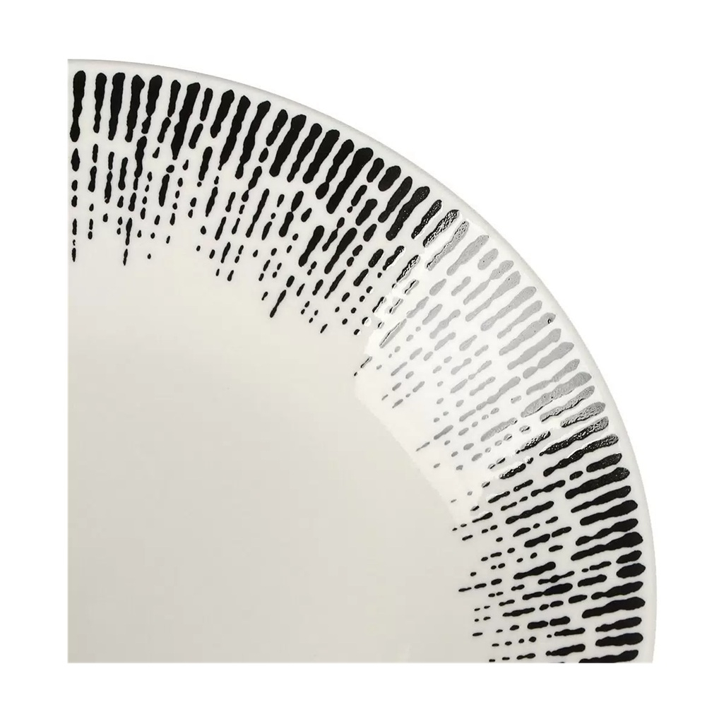 Тарелка суповая Elrington Mila Ripsy 253-27012, круглая, керамика, 20 см