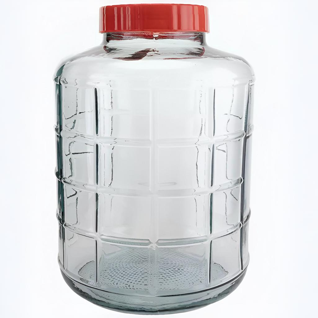 Банка стеклянная GL-70/25л 1/633, стекло, прозрачная, без ручек