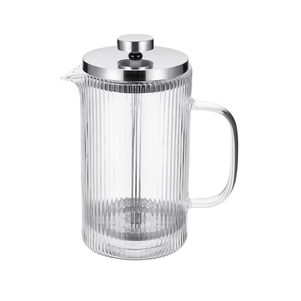  Френч-пресс Regent inox Linea Franco 93-FR-41-01-600, 0.6 л, боросиликатное стекло, сталь