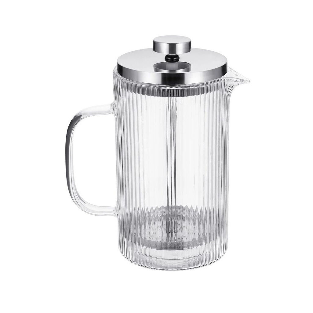  Френч-пресс Regent inox Linea Franco 93-FR-41-01-600, 0.6 л, боросиликатное стекло, сталь