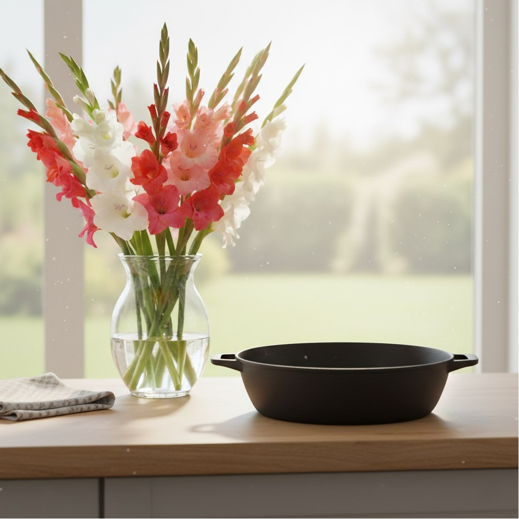 Жаровня чугунная Boniron BС500/120-2, термообработанная, с ручками, 120х500 мм