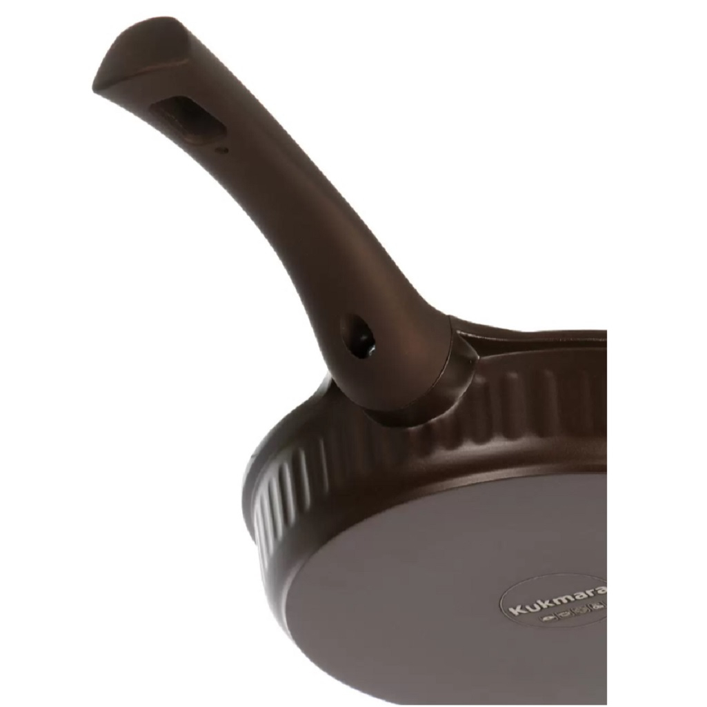Сковорода Kukmara Stella ссм220а, 220 мм, антипригарное покрытие, мокко, без крышки