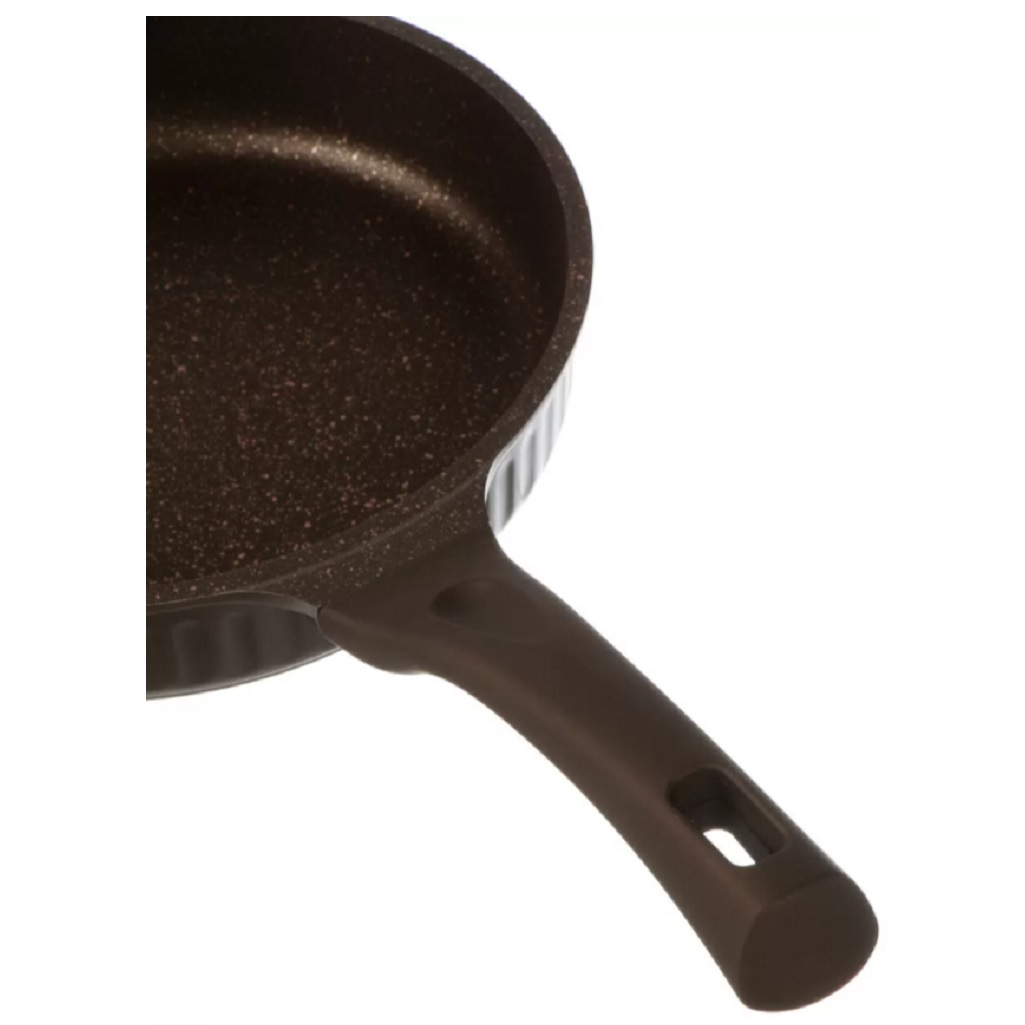 Сковорода Kukmara Stella ссм240а, 240 мм, антипригарное покрытие, мокко, без крышки