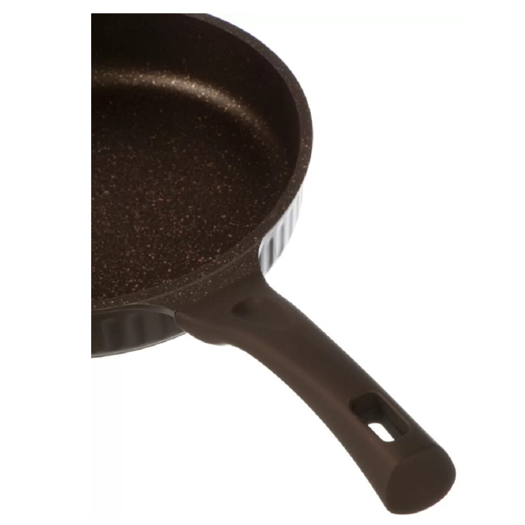 Сковорода Kukmara Stella, 280 мм, антипригарное покрытие, мокко, без крышки