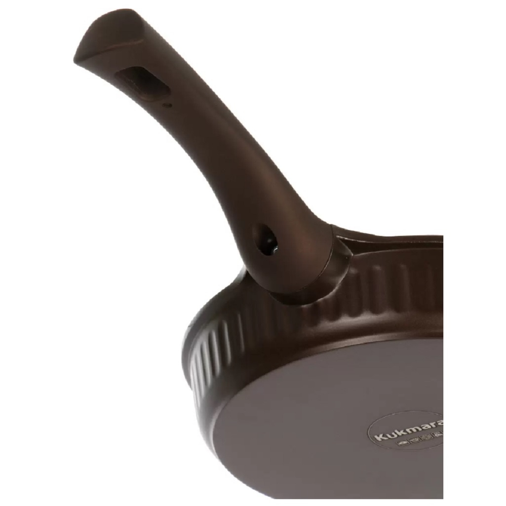 Сковорода Kukmara Stella, 280 мм, антипригарное покрытие, мокко, без крышки