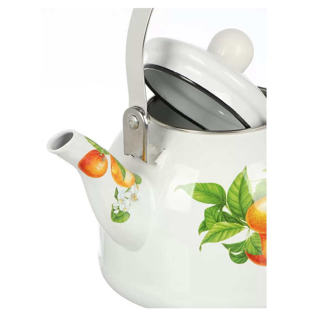 Чайник Daniks Mandarin 487502, сталь, эмалированное покрытие, индукция, 2 л