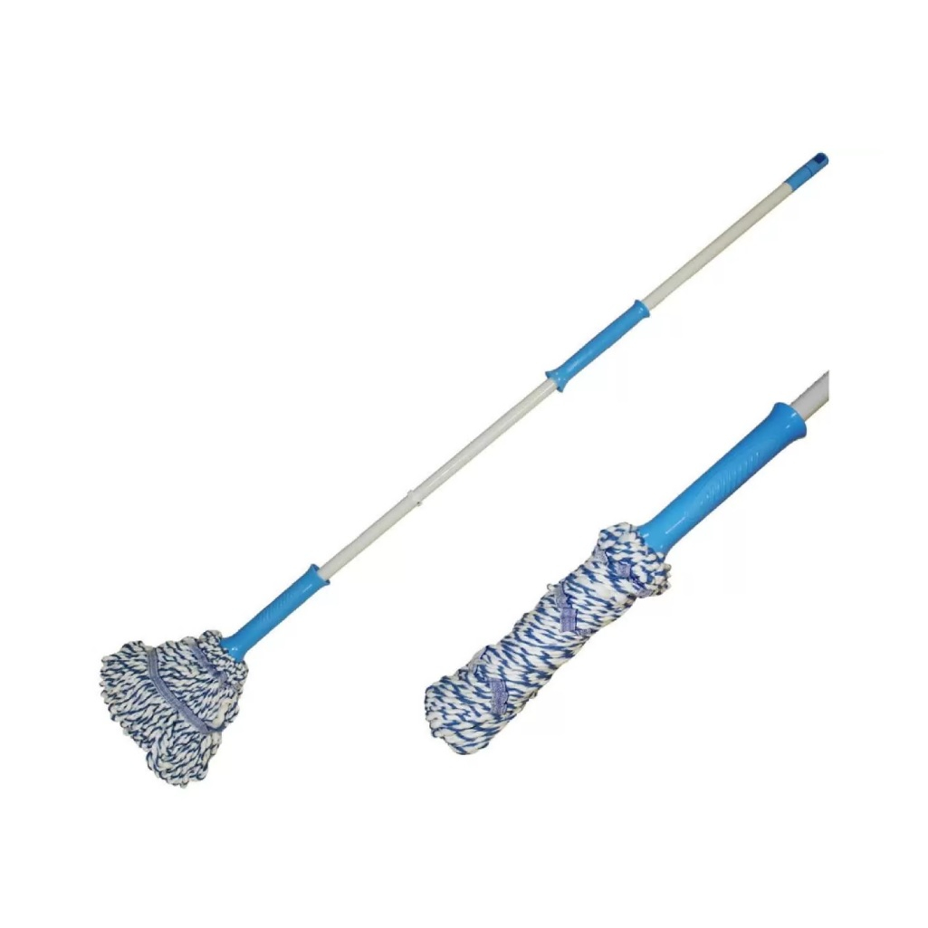 Швабра для пола Мультидом JM58-117, с отжимом, насадка микрофибра, ручка 1180 мм