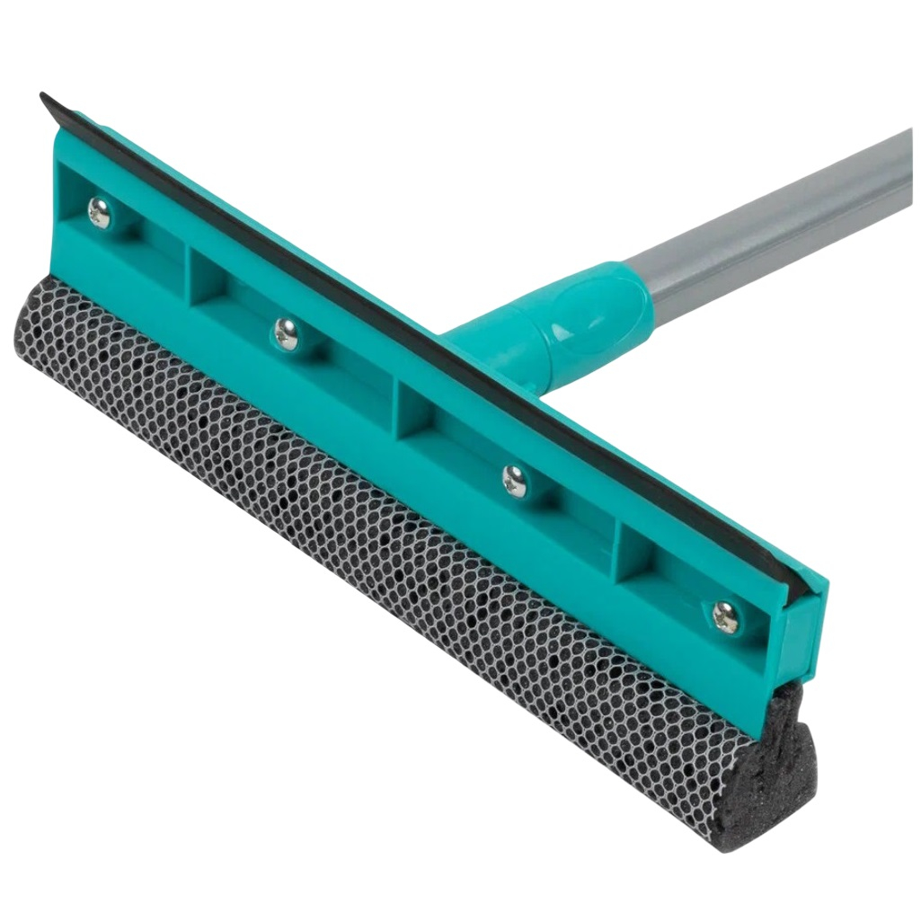 Щетка для мытья окон Рыжий Кот 108774, телескопическая, водосгон 250 мм, длина 550-800 мм