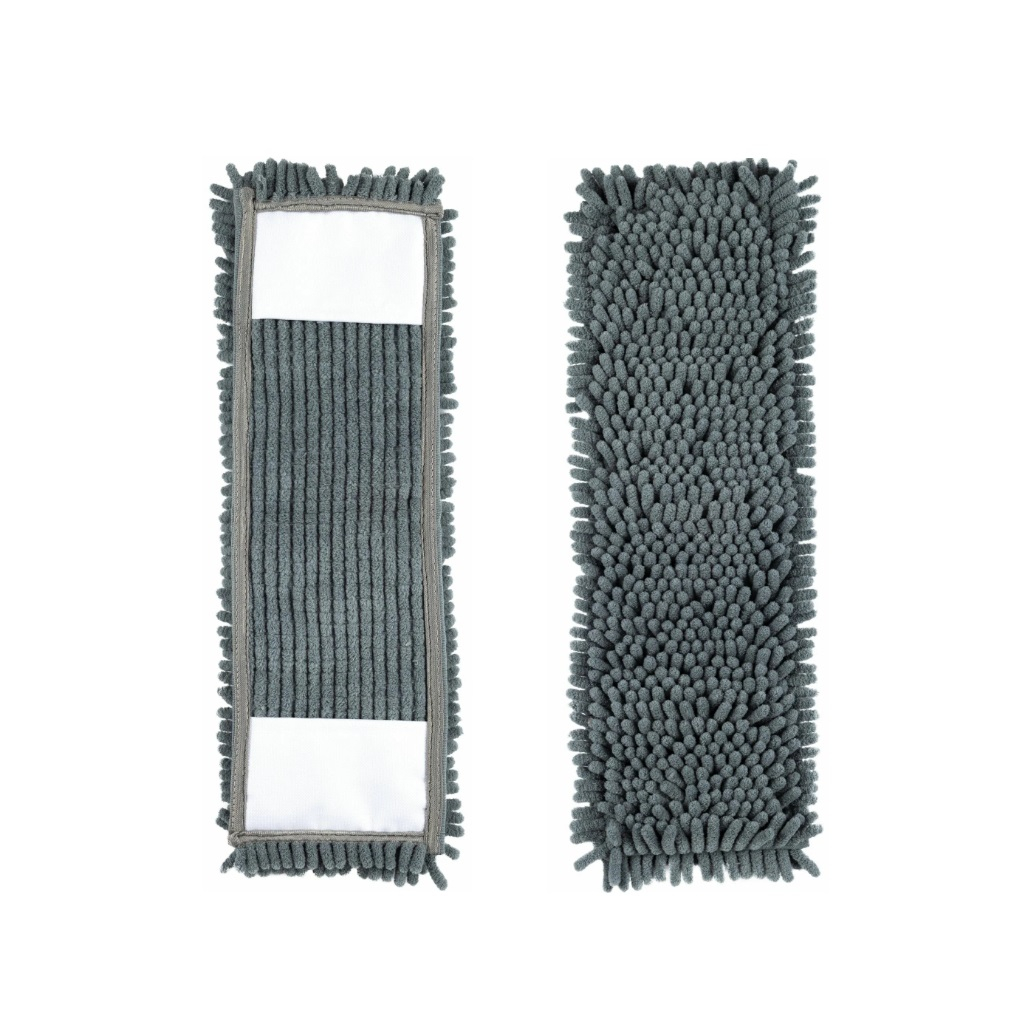 Насадка для швабры Рыжий Кот Mop Click 310479, Лапша, 130х420 мм, микрофибра, цвет серый