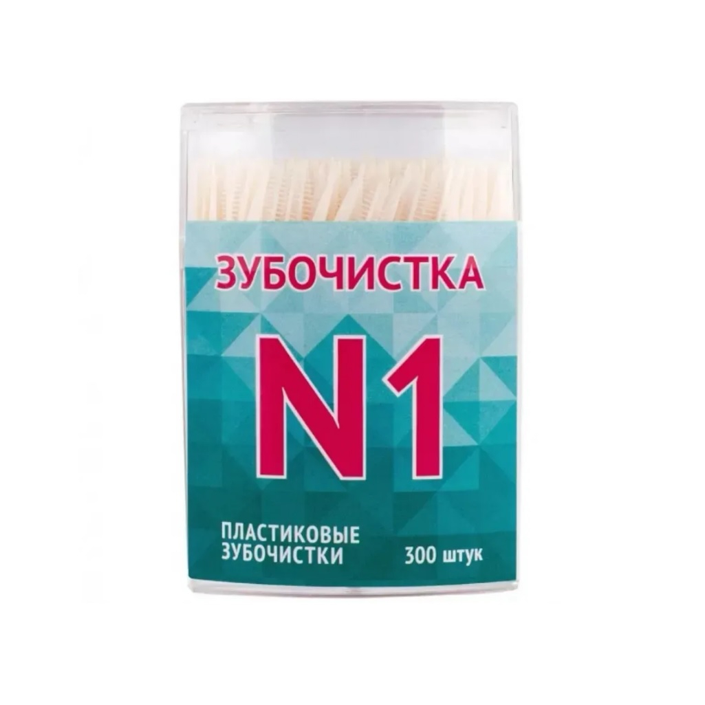 Зубочистки пластиковые Зубочистка №1, Z1-300 BP2-OV300 BULK, 300 штук