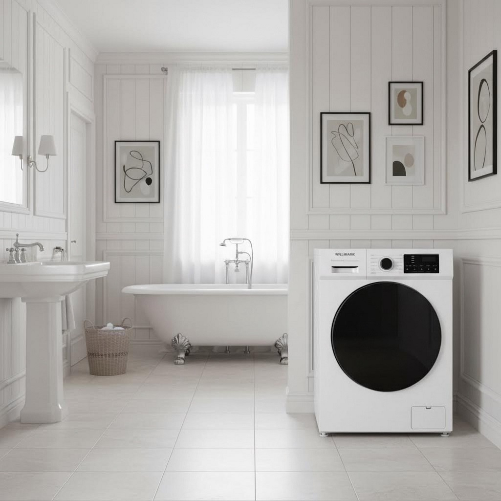 Стиральная машина Willmark WMF-6521LG, Inverter Direct Drive, 6.5 кг, фронтальная, 1200 об/мин, цвет белый