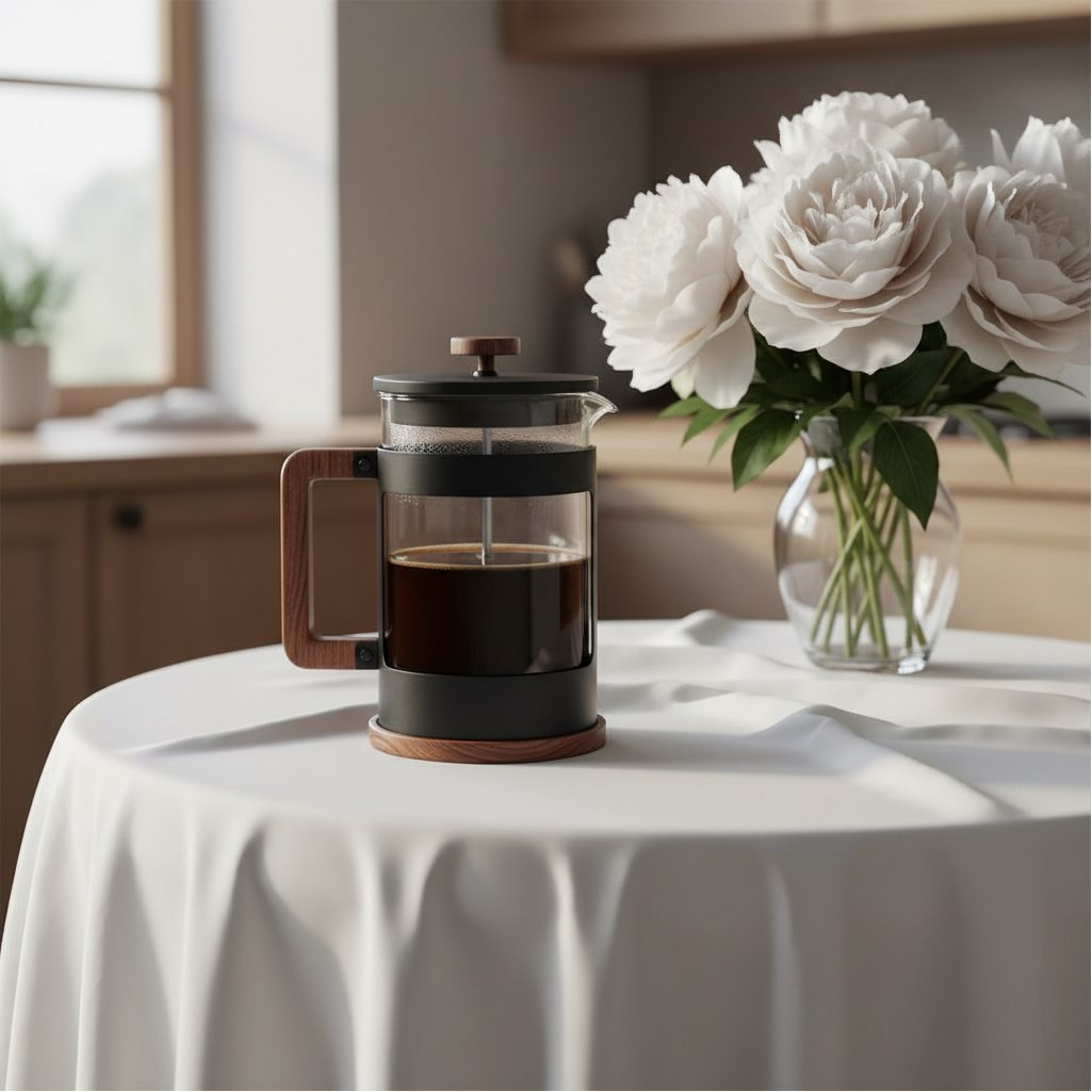 Френч-пресс Leonord Foresta Nera, объем 800 мл, стекло, нержавеющая сталь, черный