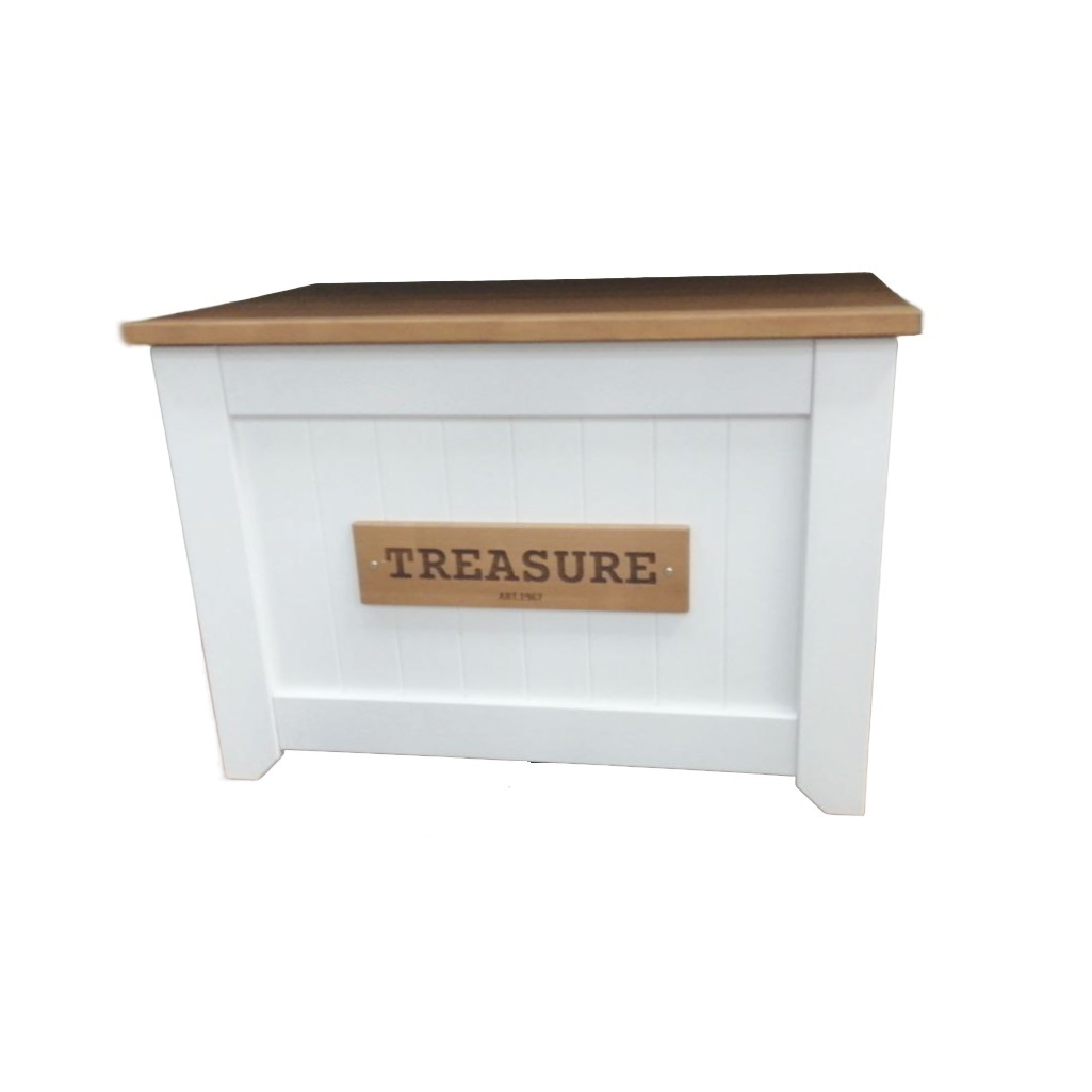 Сундук Treasure для хранения предметов, ЛДСП+МДФ, белый, 470х510х920 мм