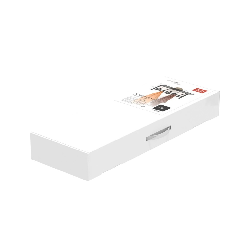 Вешалка настенная с полкой ЗМИ Торонто 21, ВСПТ21 Ч, 5 крючков, цвет чёрный, 270х270х670 мм