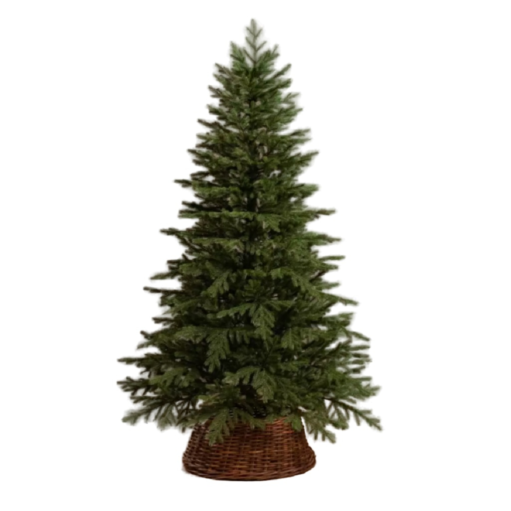 Елка новогодняя Елушка ЕУРАЛ 18, напольная, хвоя литая, подставка пластик, высота 180 см