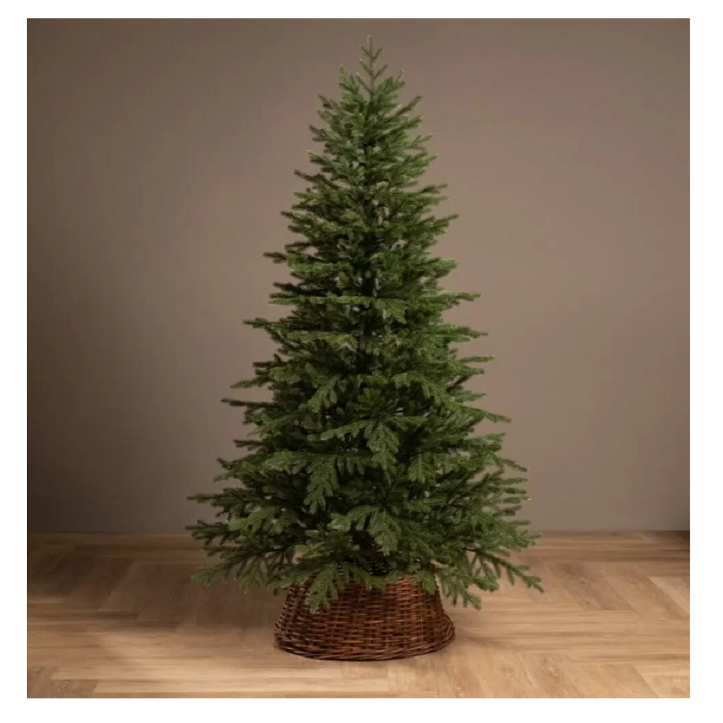 Елка новогодняя Елушка ЕУРАЛ 18, напольная, хвоя литая, подставка пластик, высота 180 см