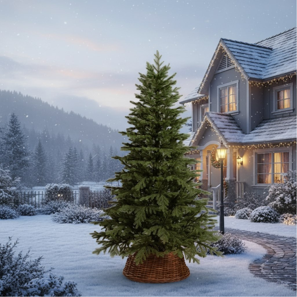 Елка новогодняя Елушка ЕУРАЛ 18, напольная, хвоя литая, подставка пластик, высота 180 см