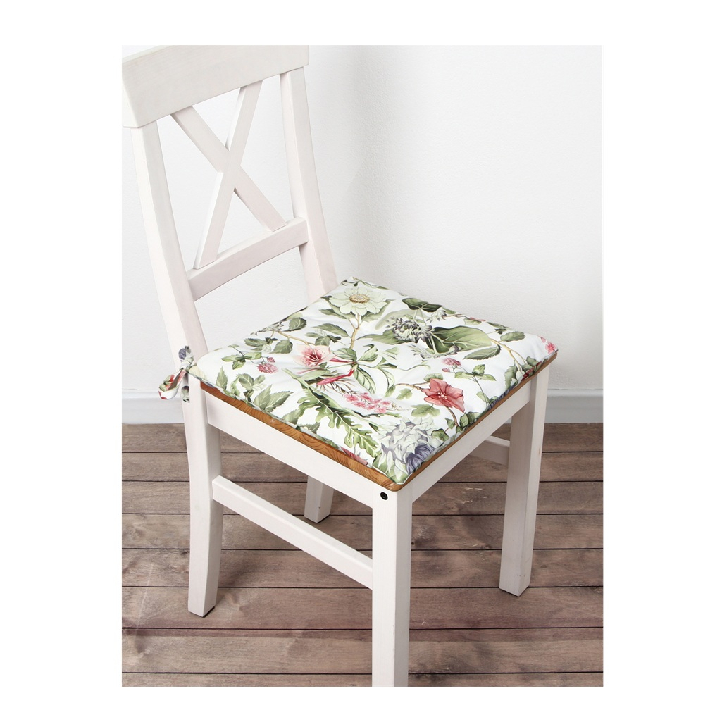 Сидушка на стул Этель Organic home 10861796, хлопок, 7х42х42 см