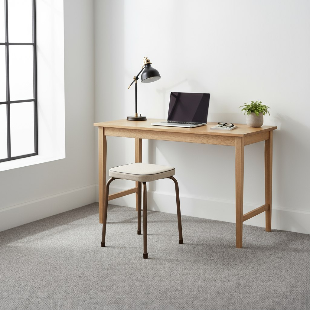 Табурет Nika Фабрик 5 203743, с мягким сиденьем, бежевый, 32x32х46.5 см