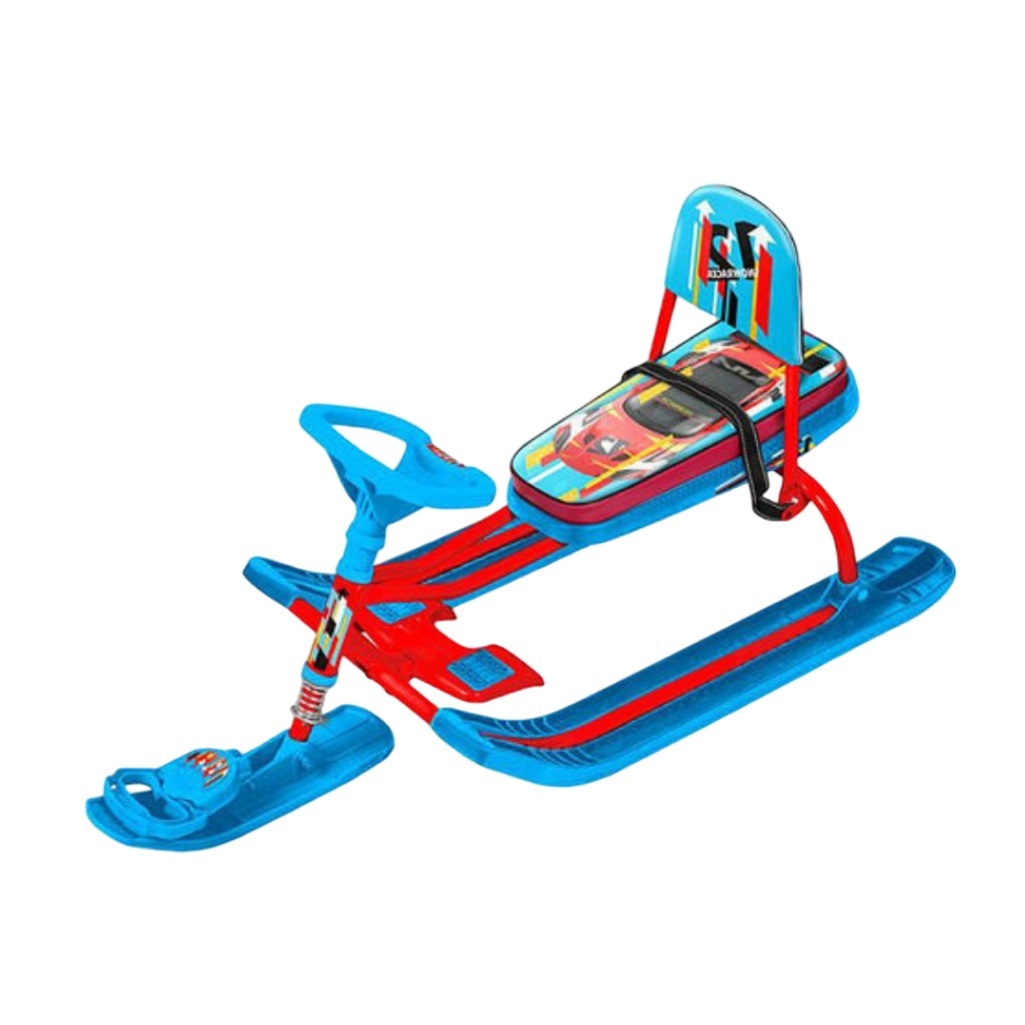 Снегокат Nika Тимка Спорт 4-1 Sportcar, красный каркас, сталь, 450х490х1100 мм