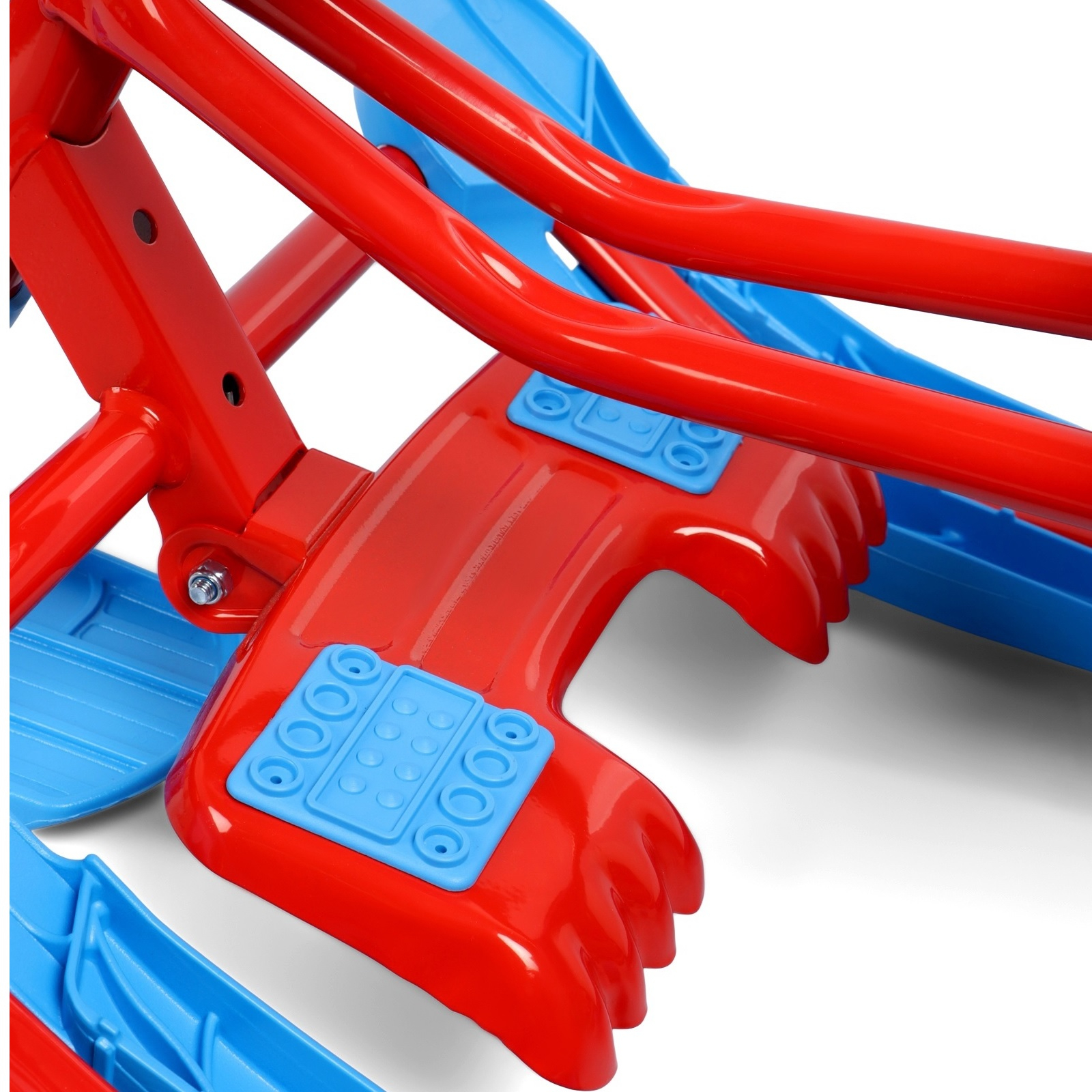 Снегокат Nika Тимка Спорт 4-1 Sportcar, красный каркас, сталь, 450х490х1100 мм