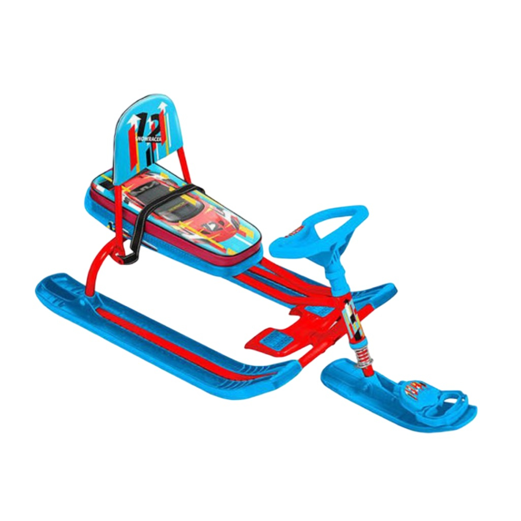 Снегокат Nika Тимка Спорт 4-1 Sportcar, красный каркас, сталь, 450х490х1100 мм