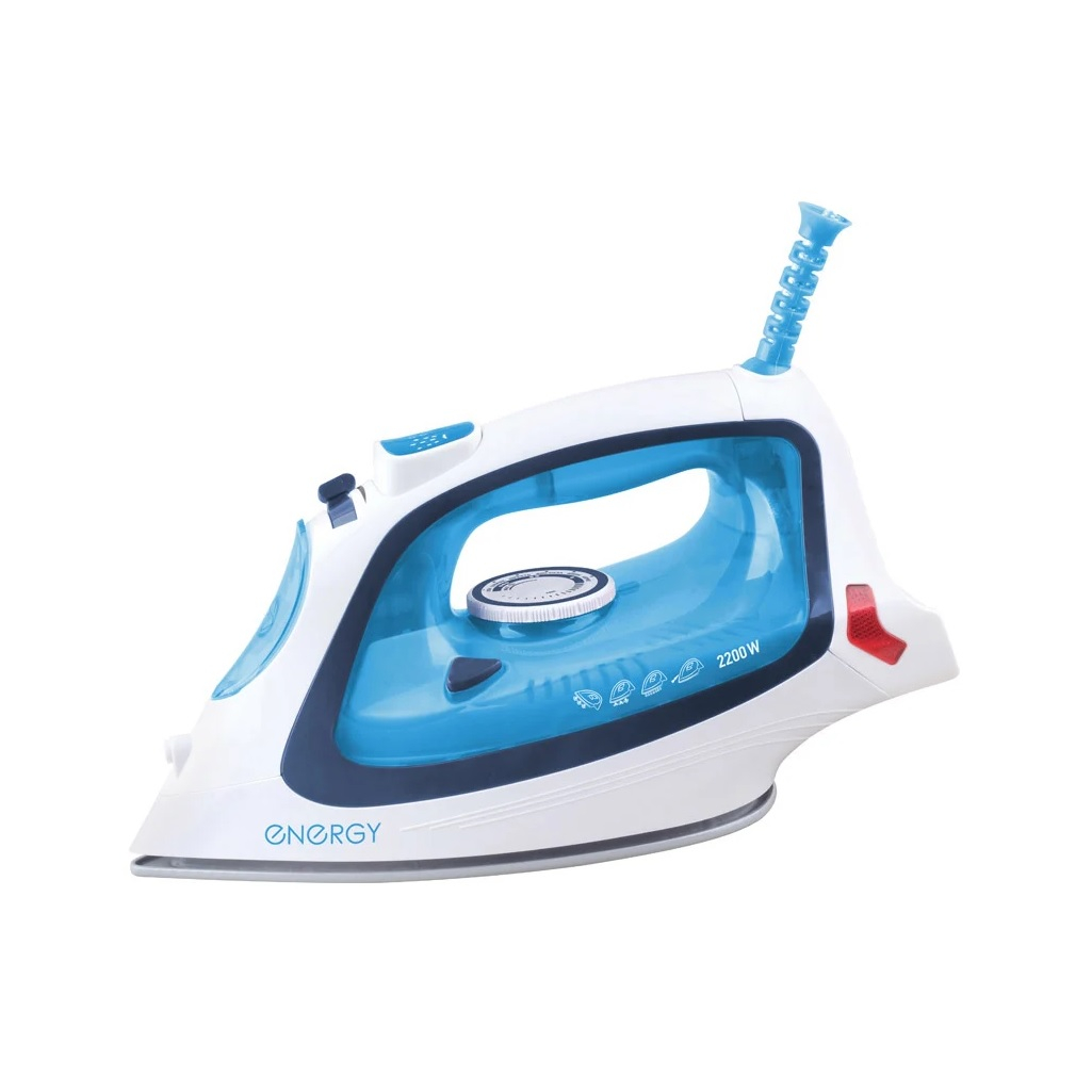 Утюг Energy EN-339, 211486, 2200 Вт, керамическая подошва, спрей, самоочистка, пар, паровой удар, вертикальный пар